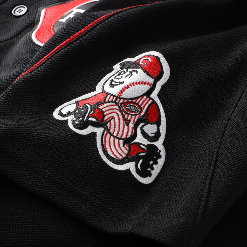 Ken Griffey Jr. Cincinnati Reds Mitchell & Ness Cooperstown Collection Authentic Mesh Batting Practice Jersey - Black