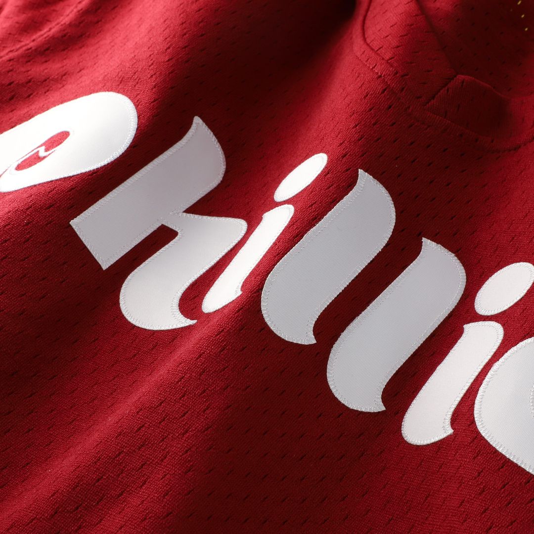 Darren Daulton Philadelphia Phillies Mitchell & Ness Authentic Batting Practice Jersey - Scarlet