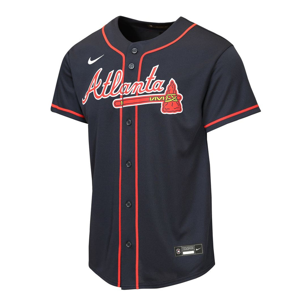 Ronald Acuña Jr. Atlanta Braves Nike Youth Road Replica Jersey - Gray