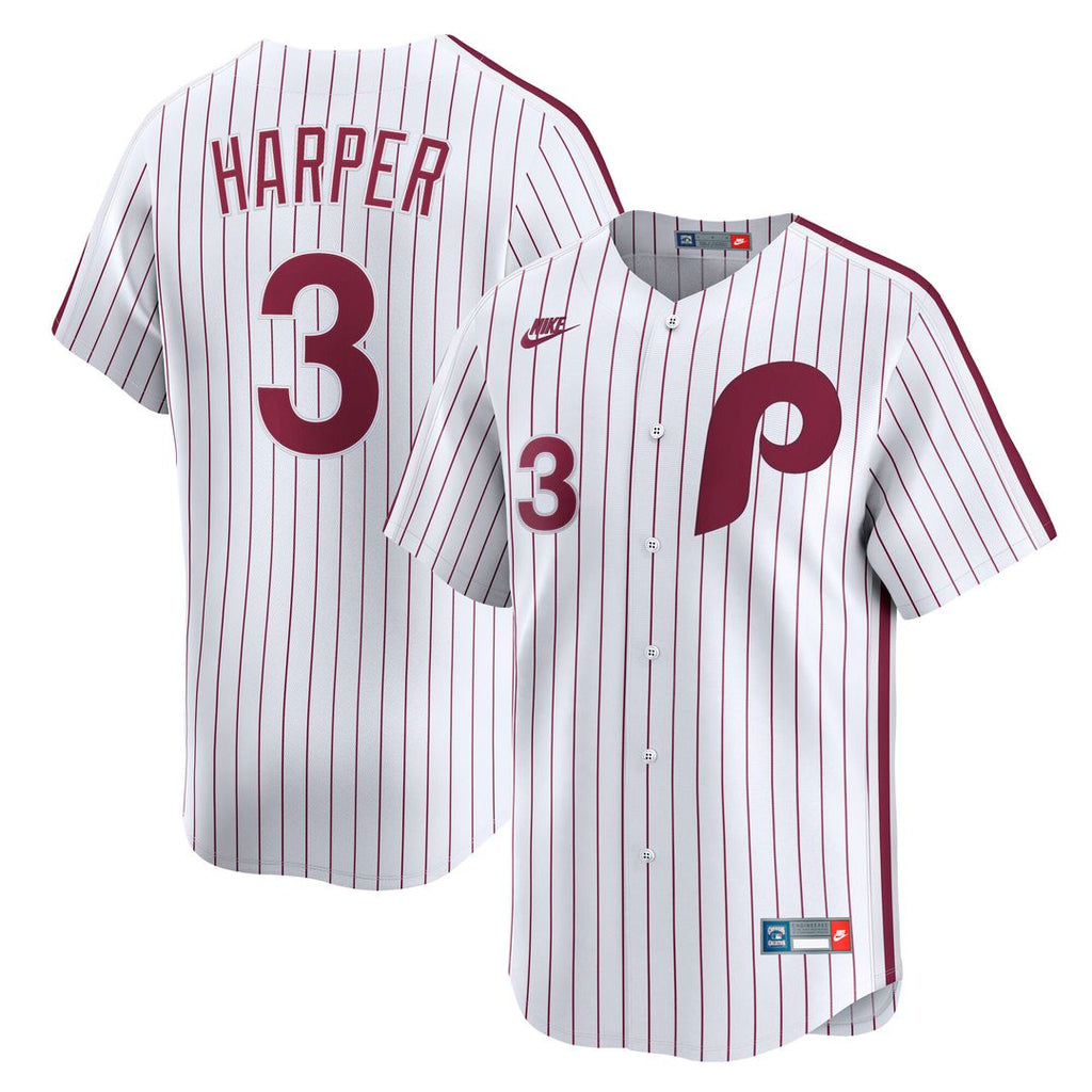 Bryce Harper Philadelphia Phillies Nike  Cooperstown Collection Limited Jersey - White