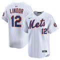 Francisco Lindor New York Mets Nike Home Limited Jersey - White