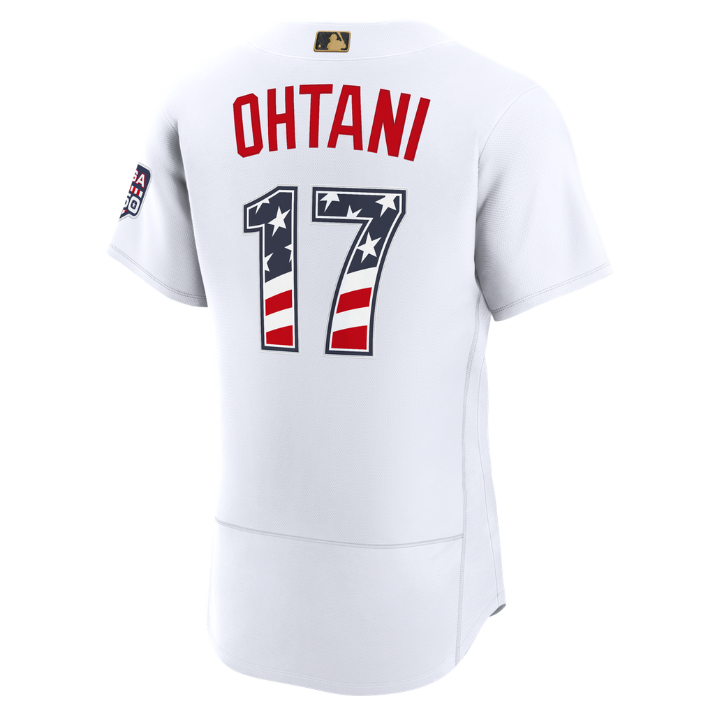 Shohei Ohtani Los Angeles Dodgers Nike USA 250 Fourth of July Home Authentic Jersey - White