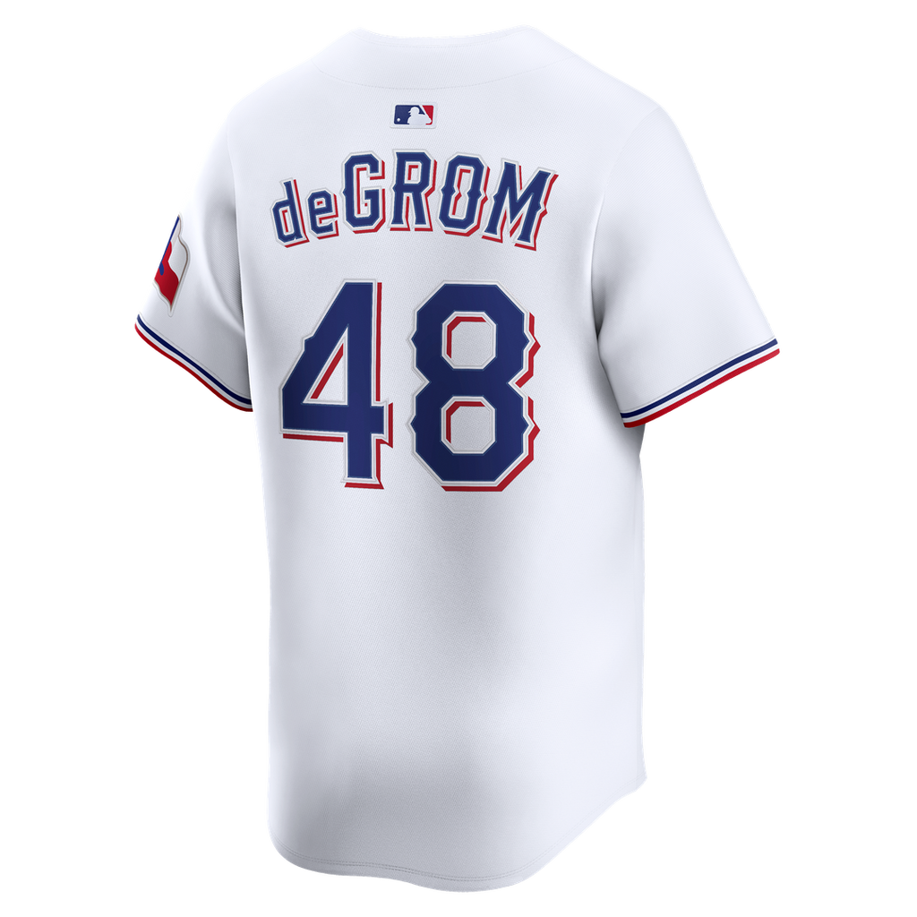 Jacob deGrom Texas Rangers Nike Home Limited Jersey - White