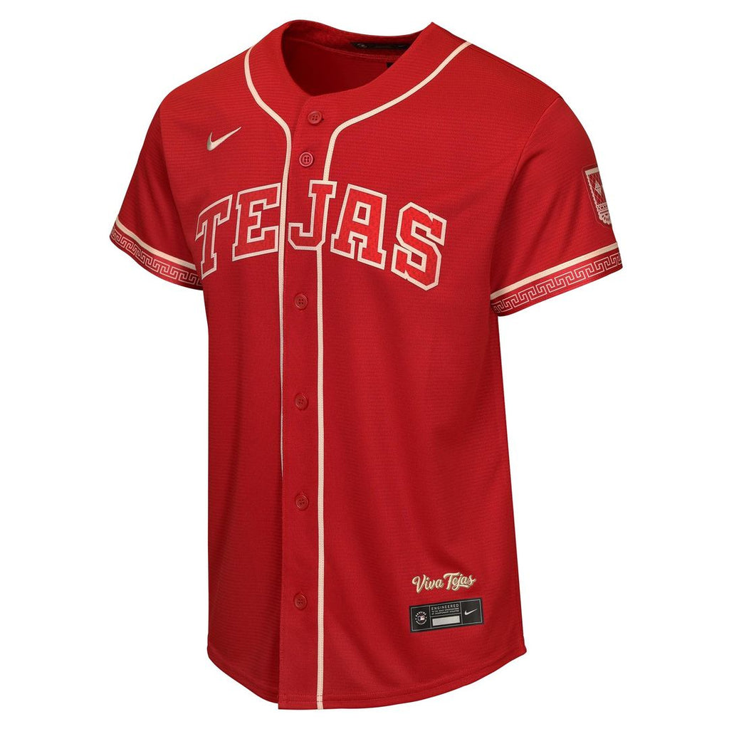 Jacob deGrom Texas Rangers Nike Youth 2026 City Connect Stadium Jersey - Red