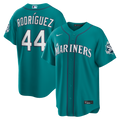 Julio Rodríguez Seattle Mariners Nike Alternate Stadium 50th Season Patch Jersey - Teal