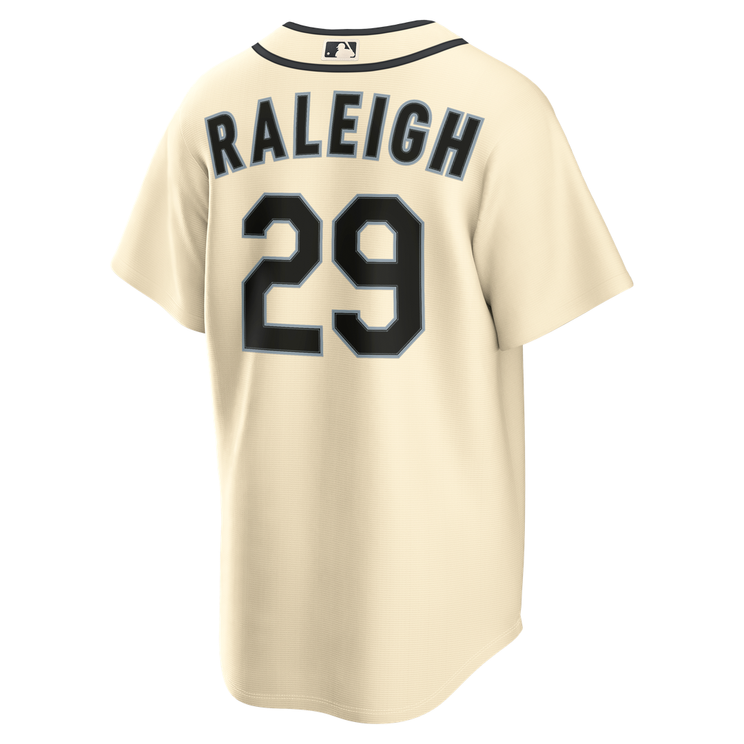 Cal Raleigh Seattle Mariners Nike Alternate Replica Jersey - Cream