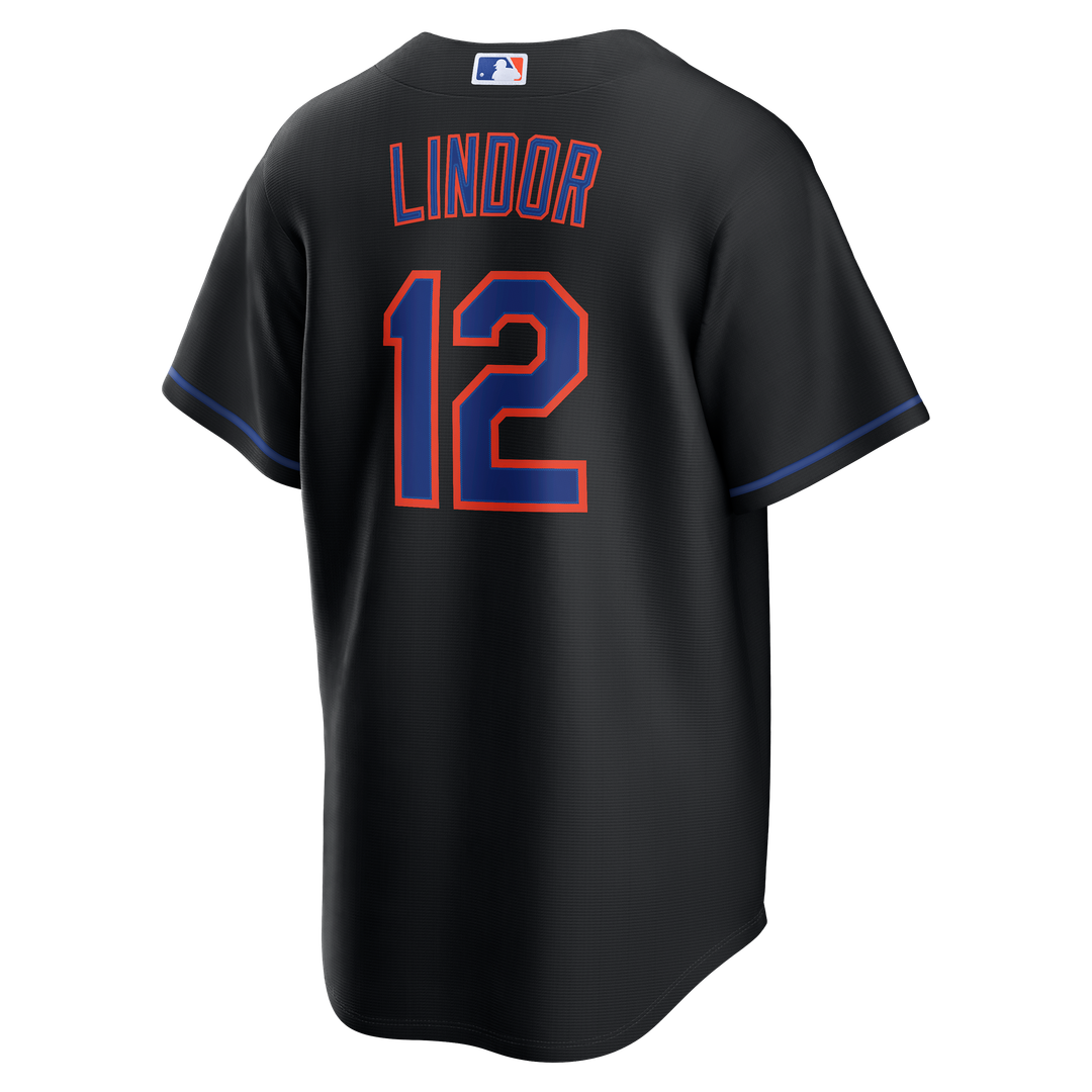 Francisco Lindor New York Mets Nike Alternate Replica Jersey - Black