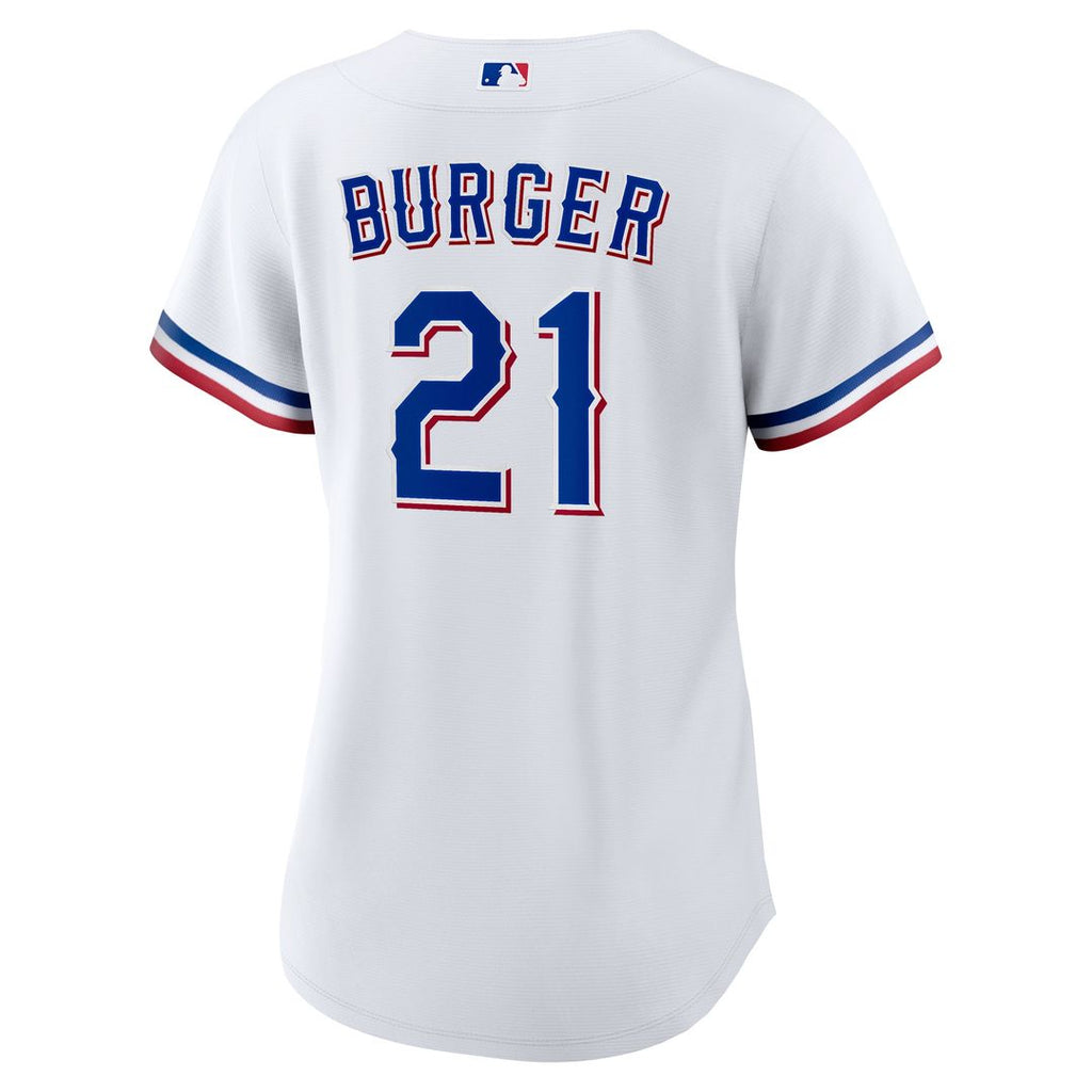 Jake Burger Texas Rangers Nike Women's Home Replica Jersey - White