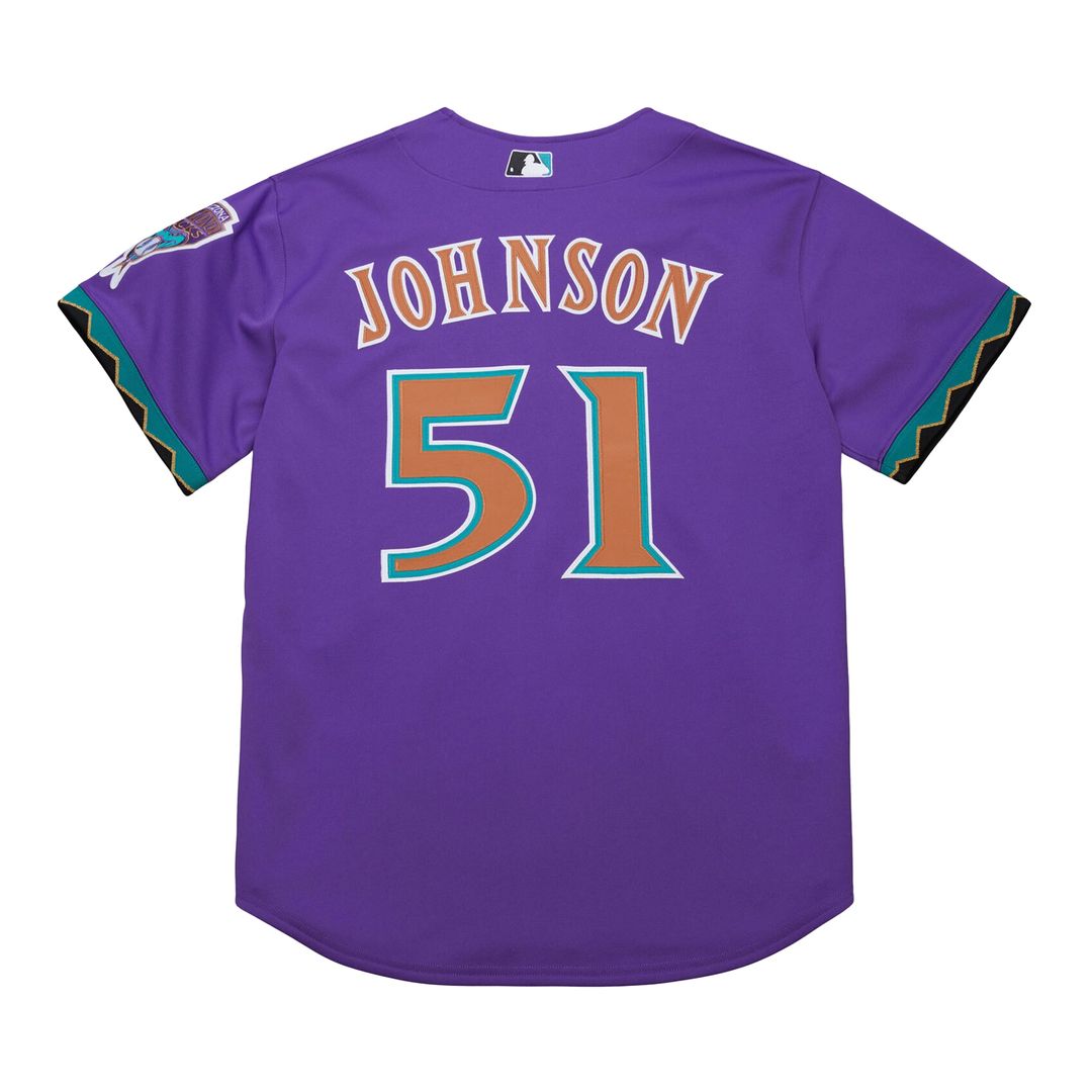 Randy Johnson Arizona Diamondbacks Mitchell & Ness 2000 Throwback Authentic Jersey - Purple