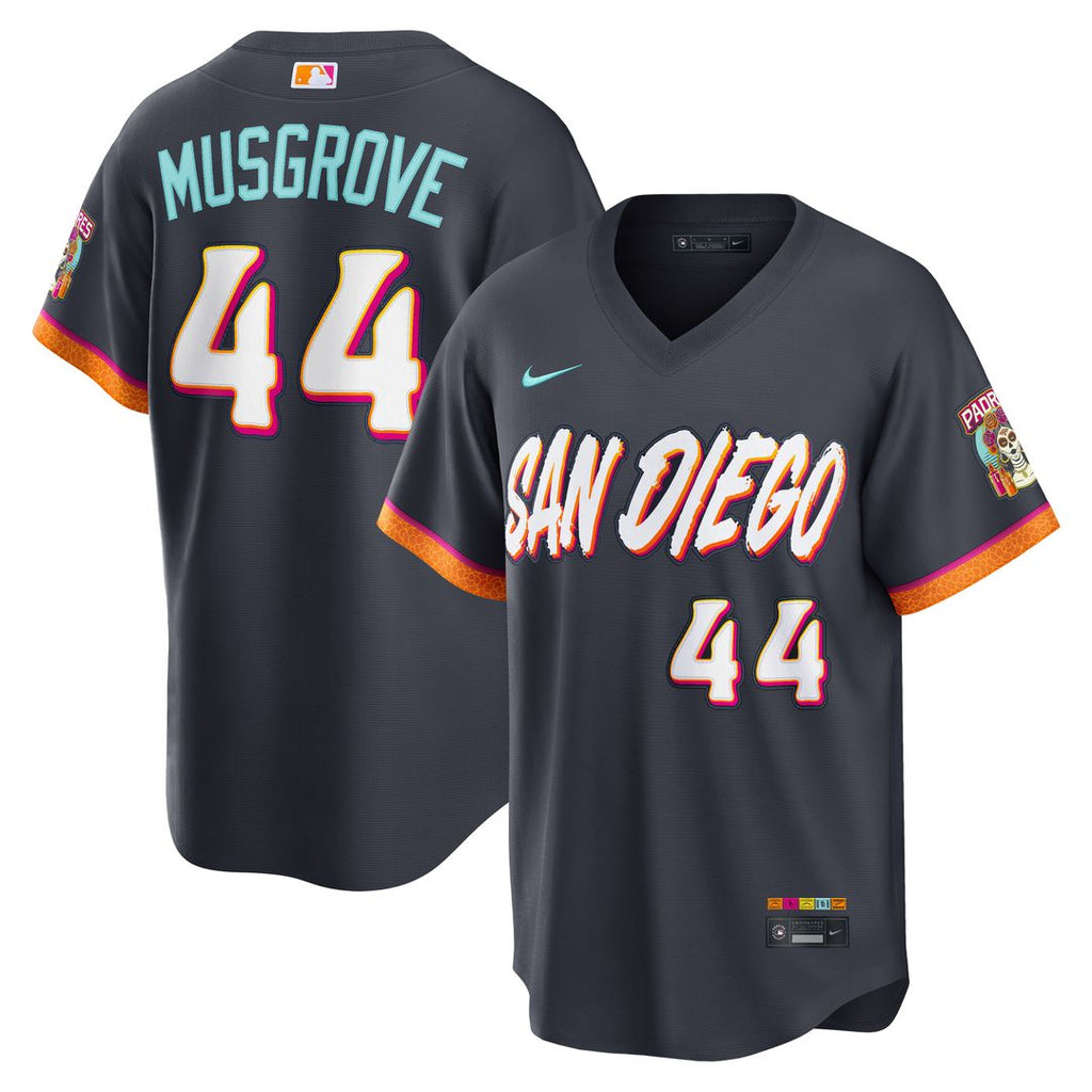 Joe Musgrove San Diego Padres Nike 2026 City Connect Stadium Jersey - Obsidian