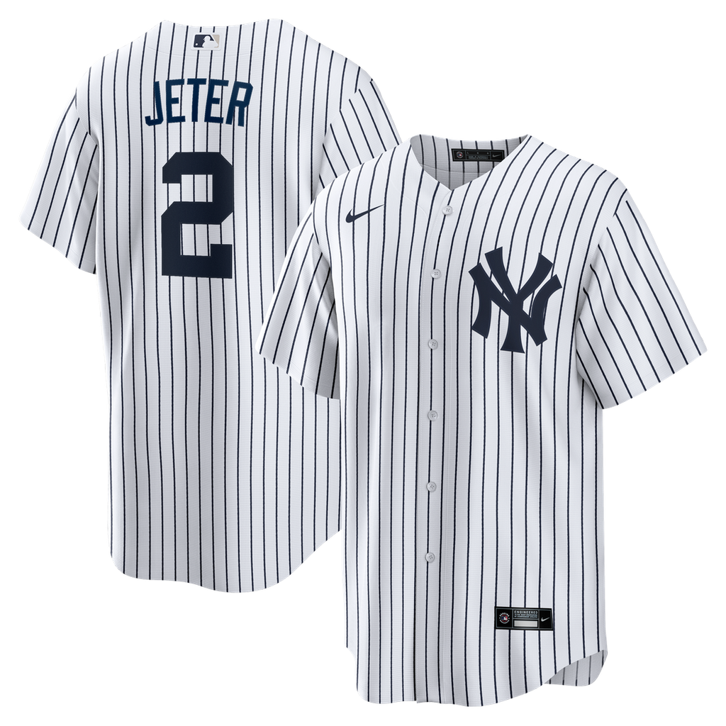 Derek Jeter New York Yankees Nike Home Retired Player Replica Jersey - White