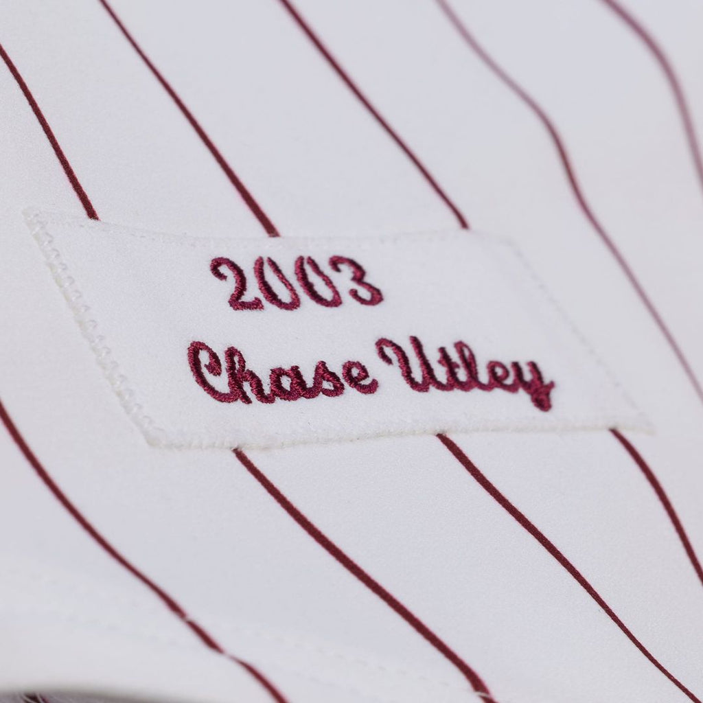 Chase Utley Philadelphia Phillies Mitchell & Ness 2003 Cooperstown Collection Authentic Jersey - White