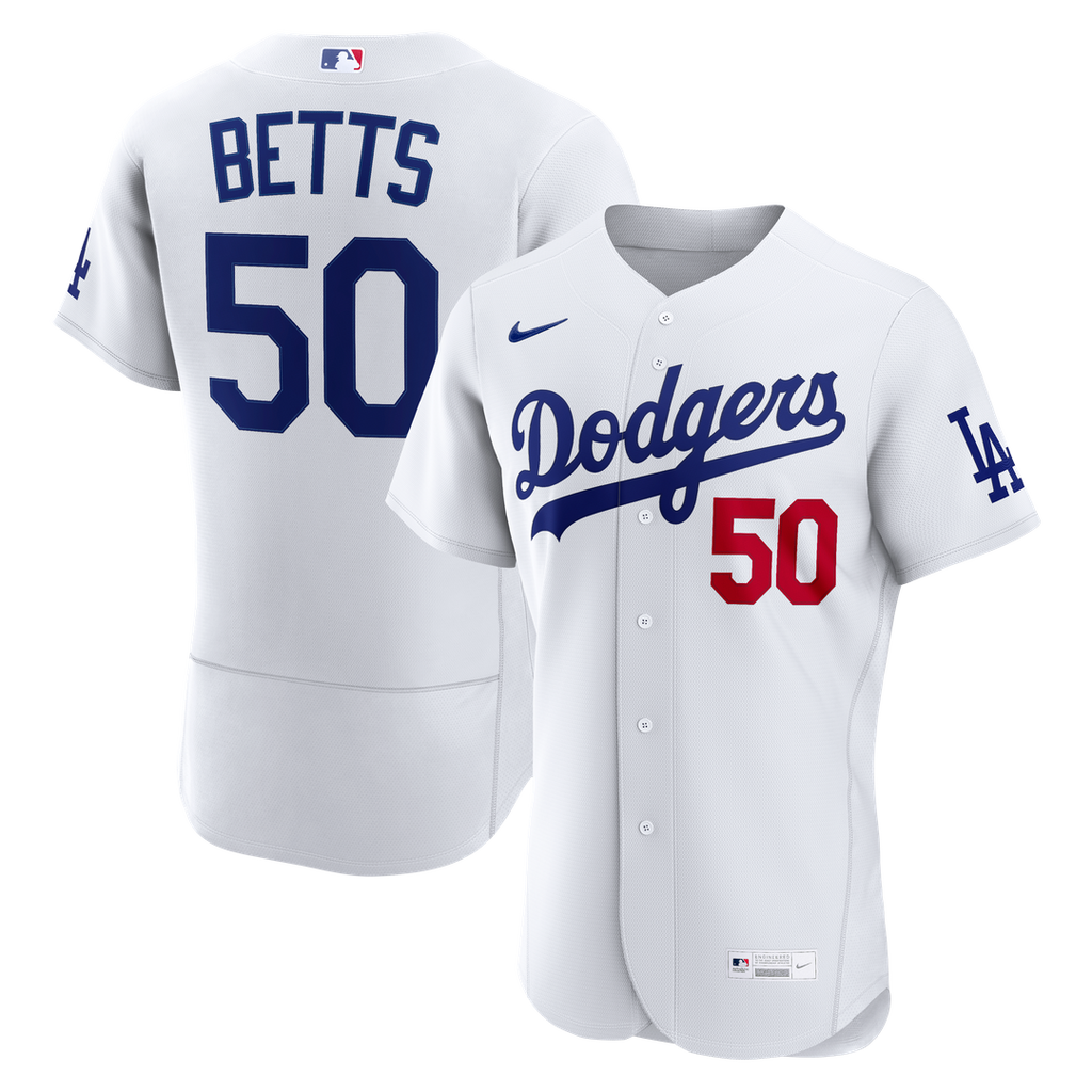 Mookie Betts Los Angeles Dodgers Nike Home Authentic Jersey - White