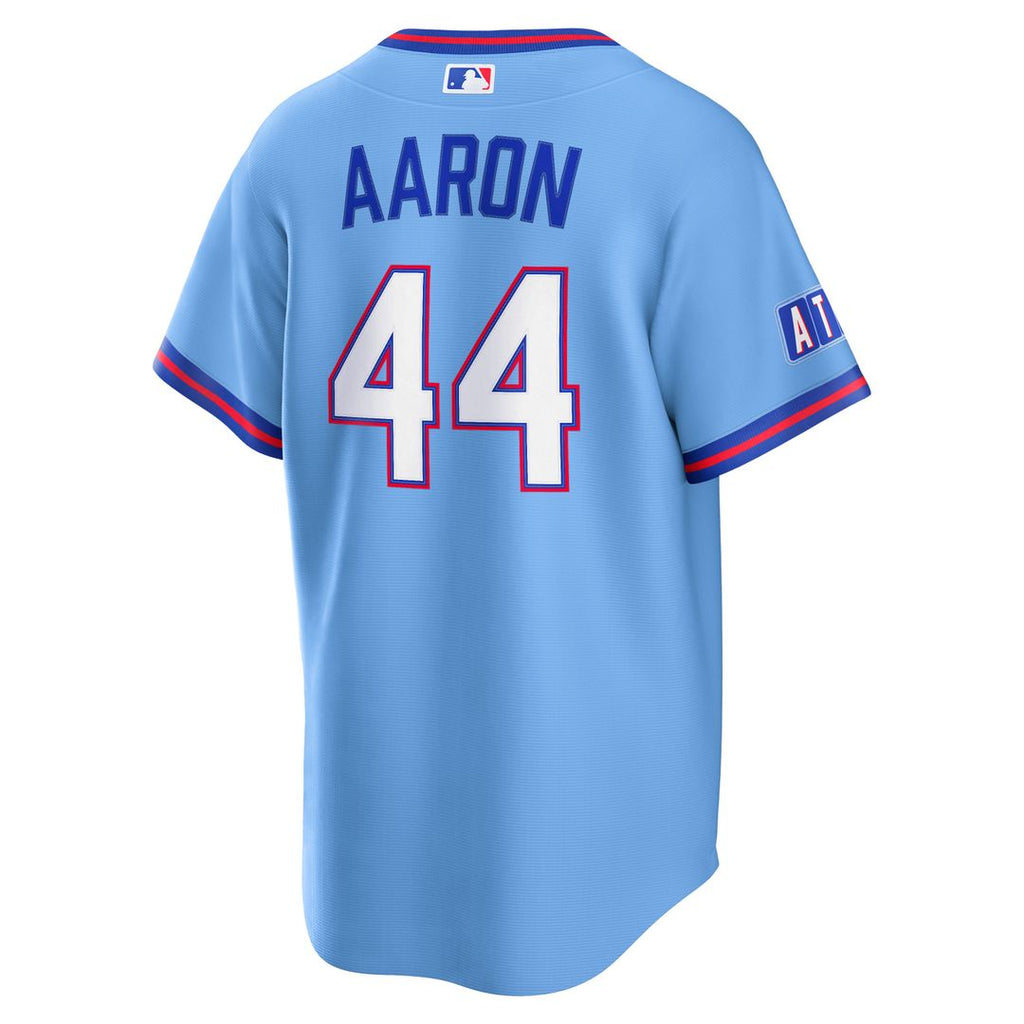 Hank Aaron Atlanta Braves Nike 2026 City Connect Stadium Jersey - Powder Blue