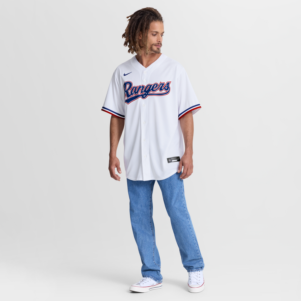 Jake Burger Texas Rangers Nike Home Replica Jersey - White