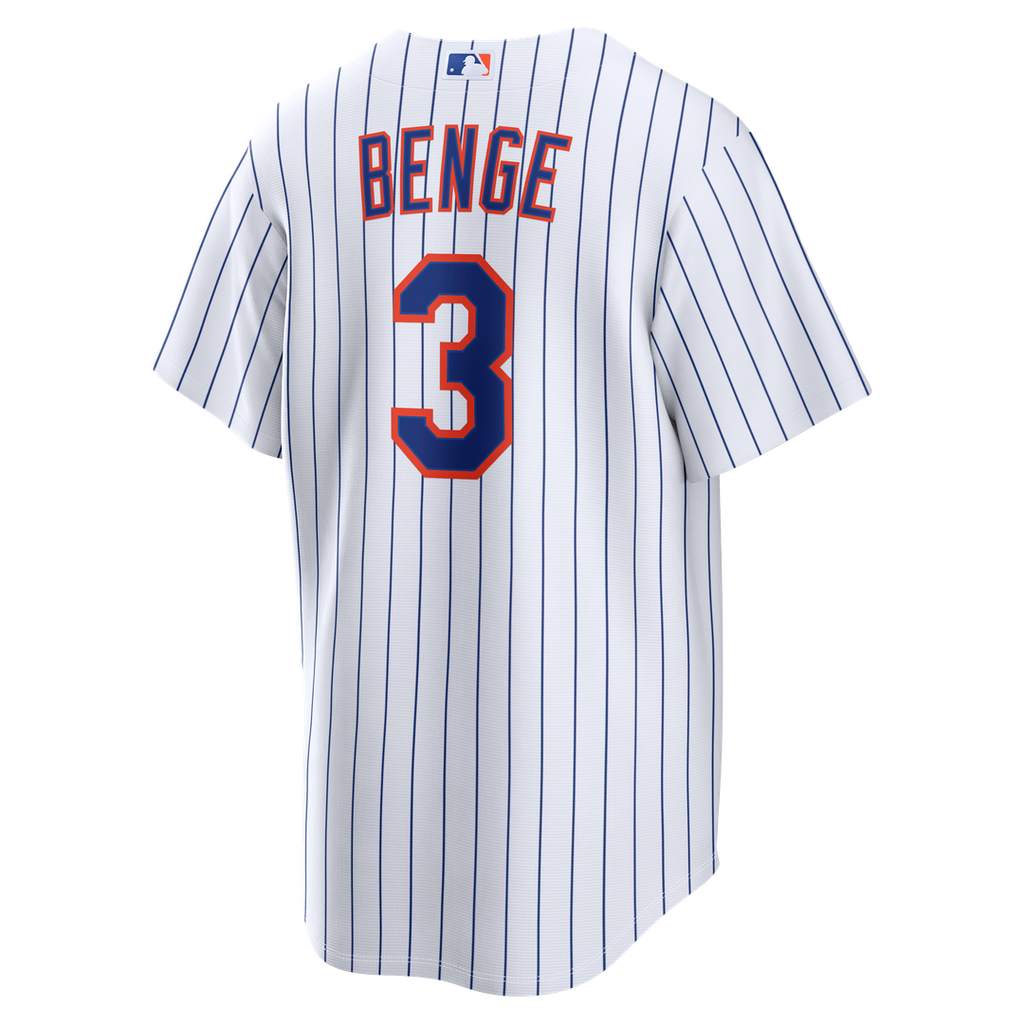 Carson Benge New York Mets Nike Home Replica Jersey - White