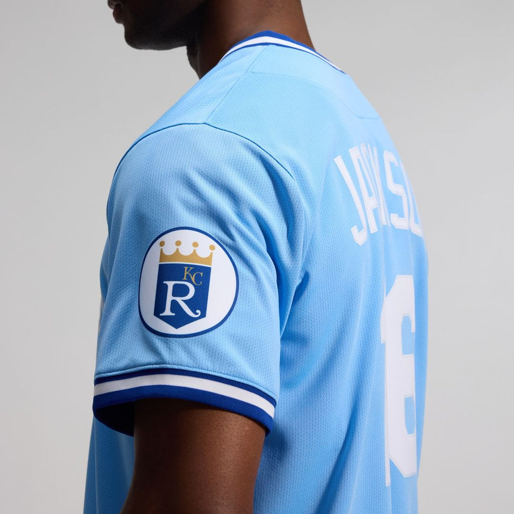 Bo Jackson Kansas City Royals Nike Throwback Cooperstown Collection Limited Jersey - Light Blue