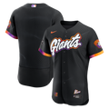 San Francisco Giants Nike City Connect Authentic Sponsor Patch Jersey - Anthracite