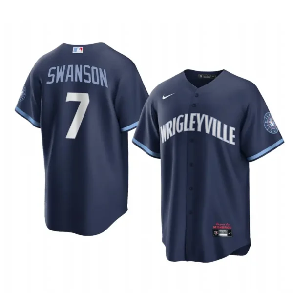 Dansby Swanson Jersey Navy